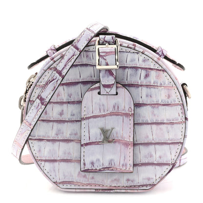 Louis Vuitton Crocodile Mini Boite Chapeau Light Purple 2 of 17