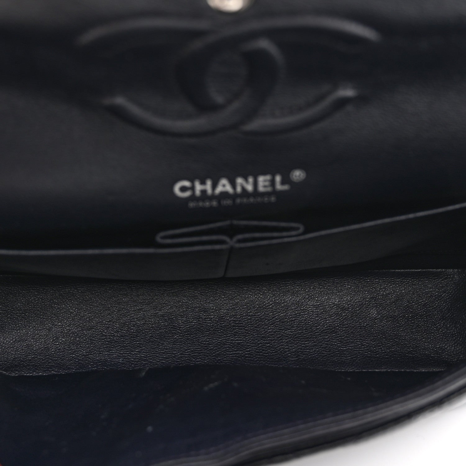 Chanel Lambskin Quilted Medium Double Flap Navy 5 of 10