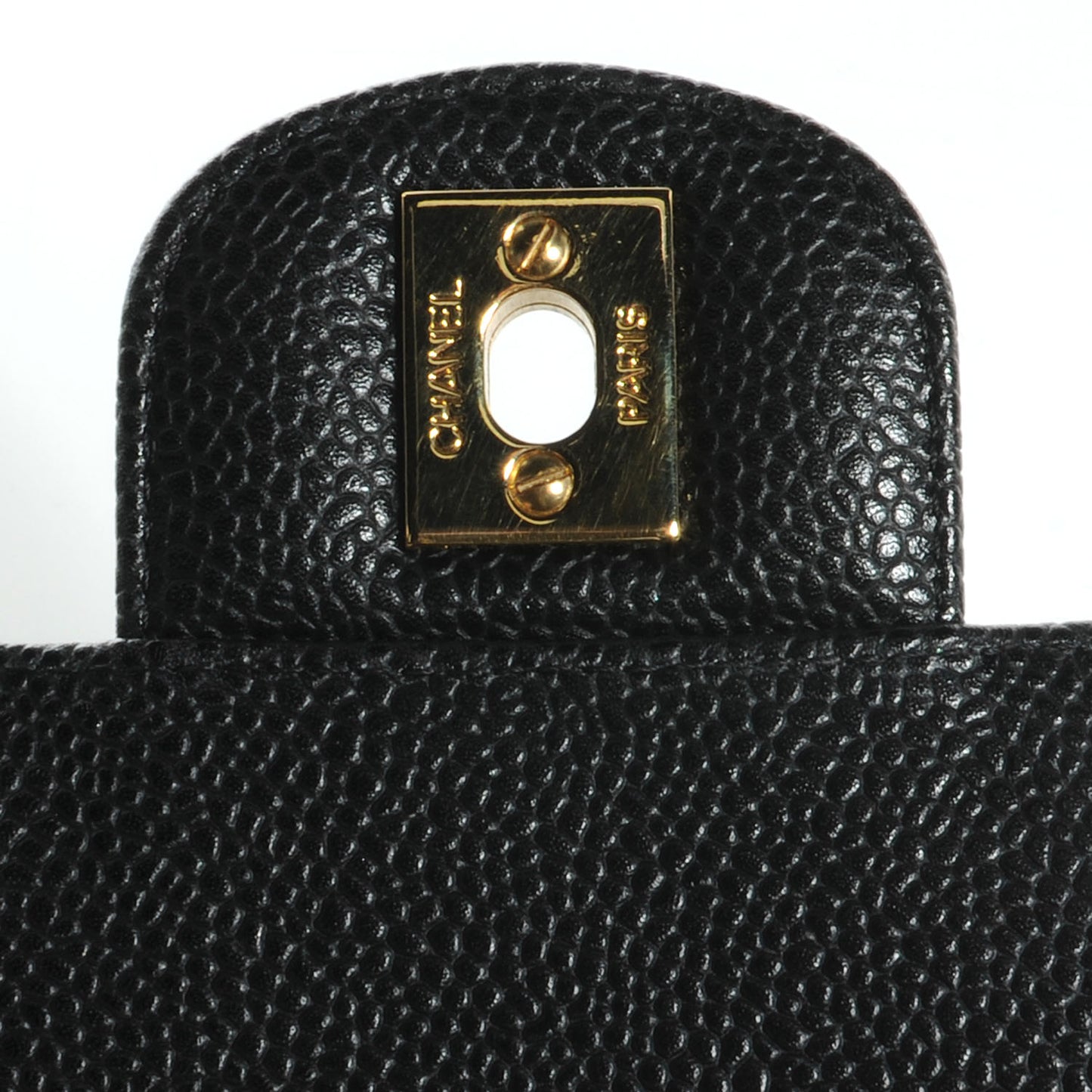 Caviar Quilted Mini Flap Bag Black
