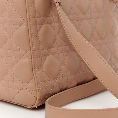 Christian Dior Ultra Matte Calfskin Cannage Medium Lady Dior Beige 14 of 16