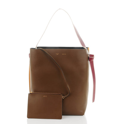 Celine Shiny Smooth Calfskin Small Twisted Cabas Moss Green Daffodil 5 of 8