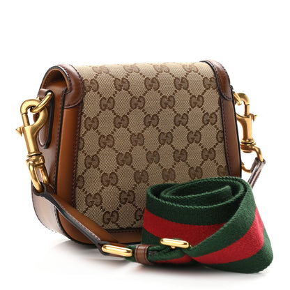 Gucci Monogram Small Lady Web Shoulder Bag Beige Cuir 3 of 14