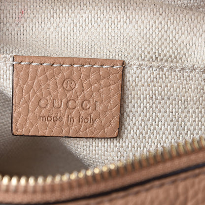 Gucci Pebbled Calfskin Small Soho Disco Bag Camelia 8 of 10