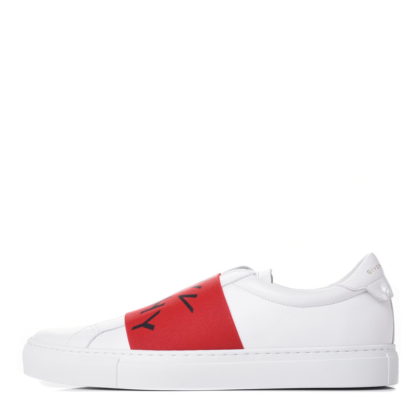 Calfskin Band Logo Mens Urban Street Sneakers 42 White Red