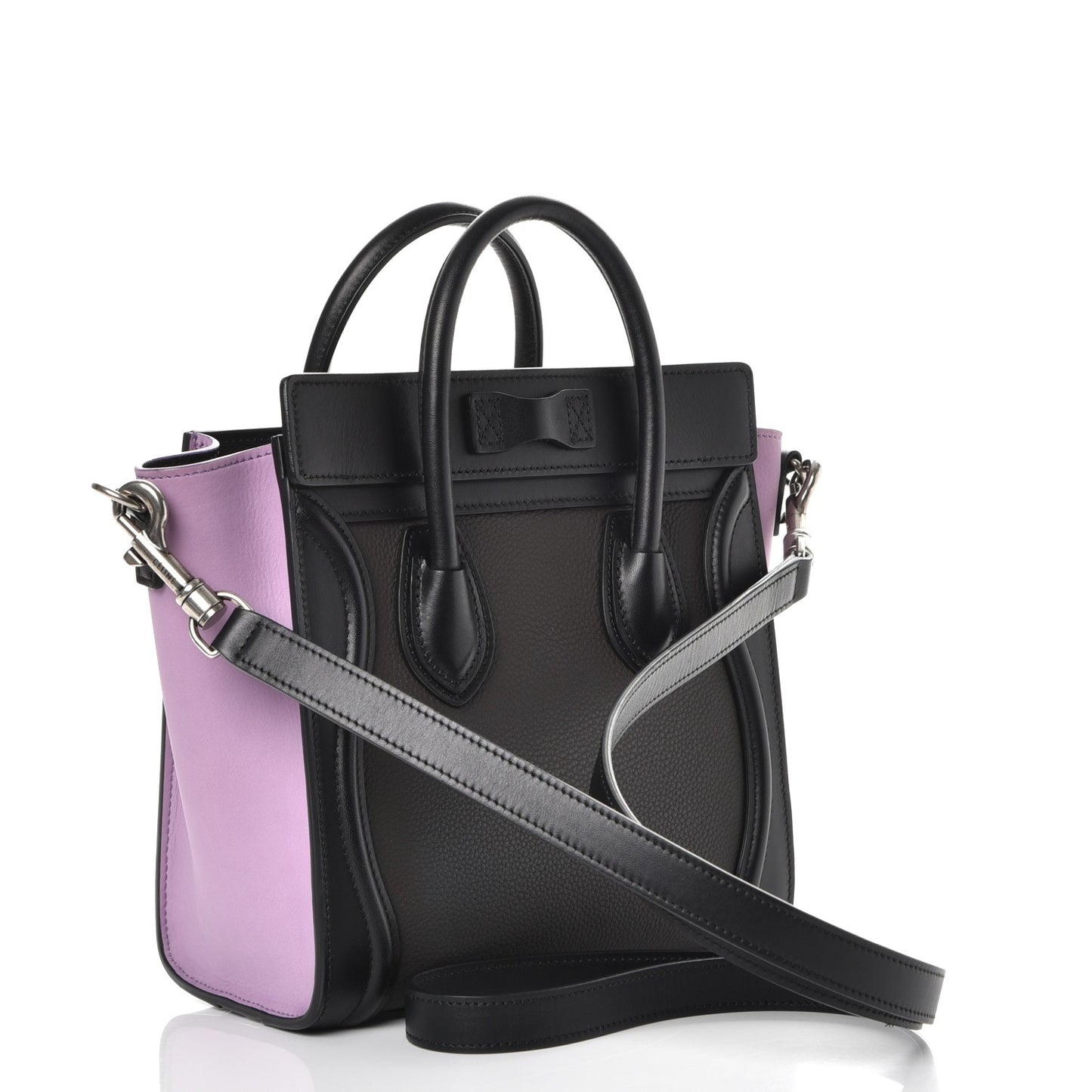 Baby Grained Calfskin Nano Tri-Color Luggage Anthracite