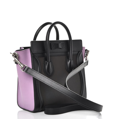Celine Baby Grained Calfskin Nano Tri-Color Luggage Anthracite 3 of 8