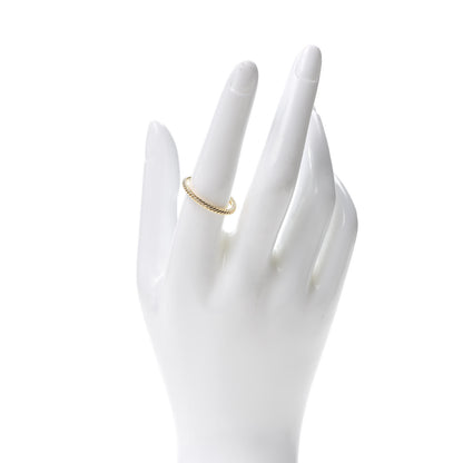 David Yurman 18K Yellow Gold 2mm Cable Classics Band Ring 57 8 2 of 5