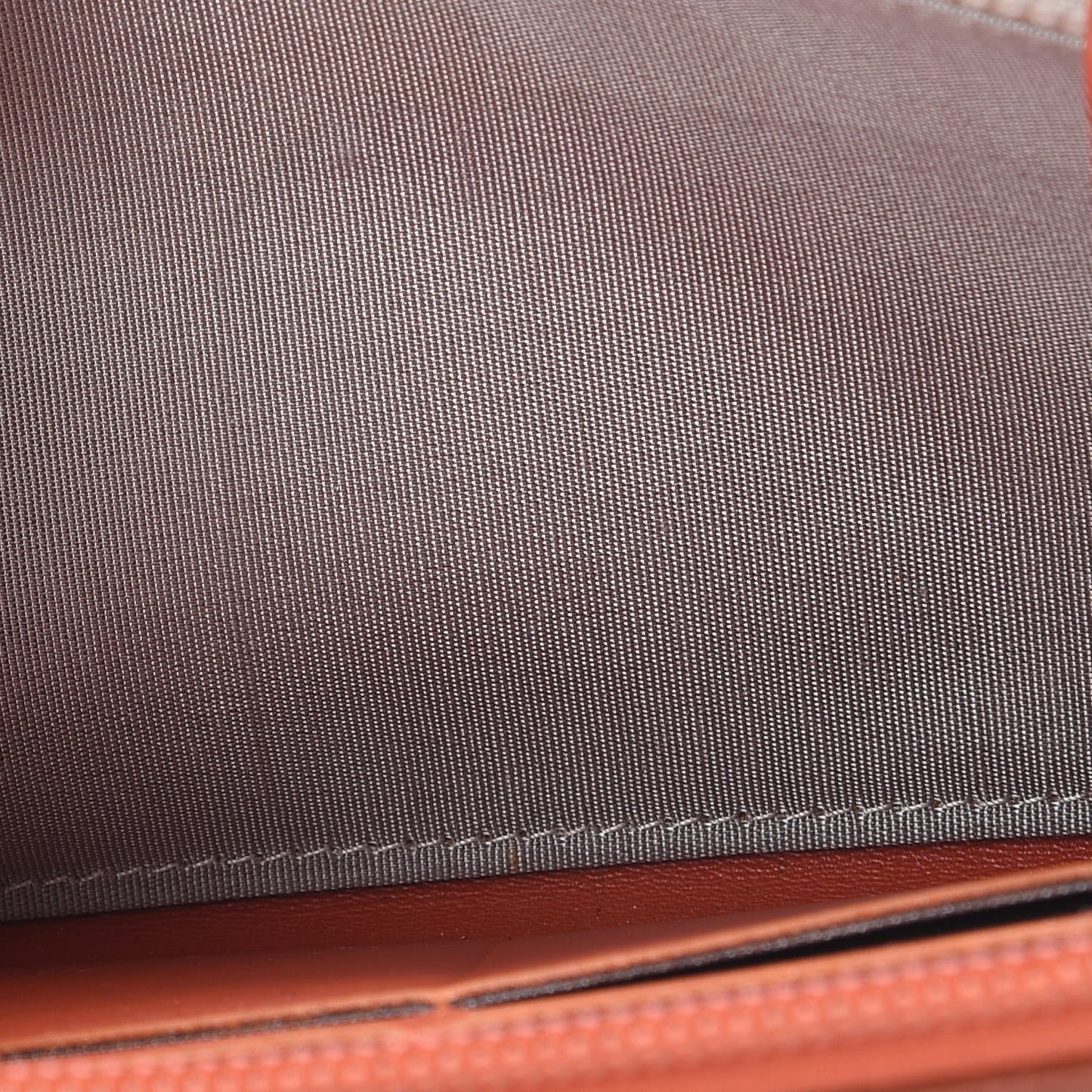 Caviar Large Timeless CC Gusset Zip Around Wallet Dark Orange