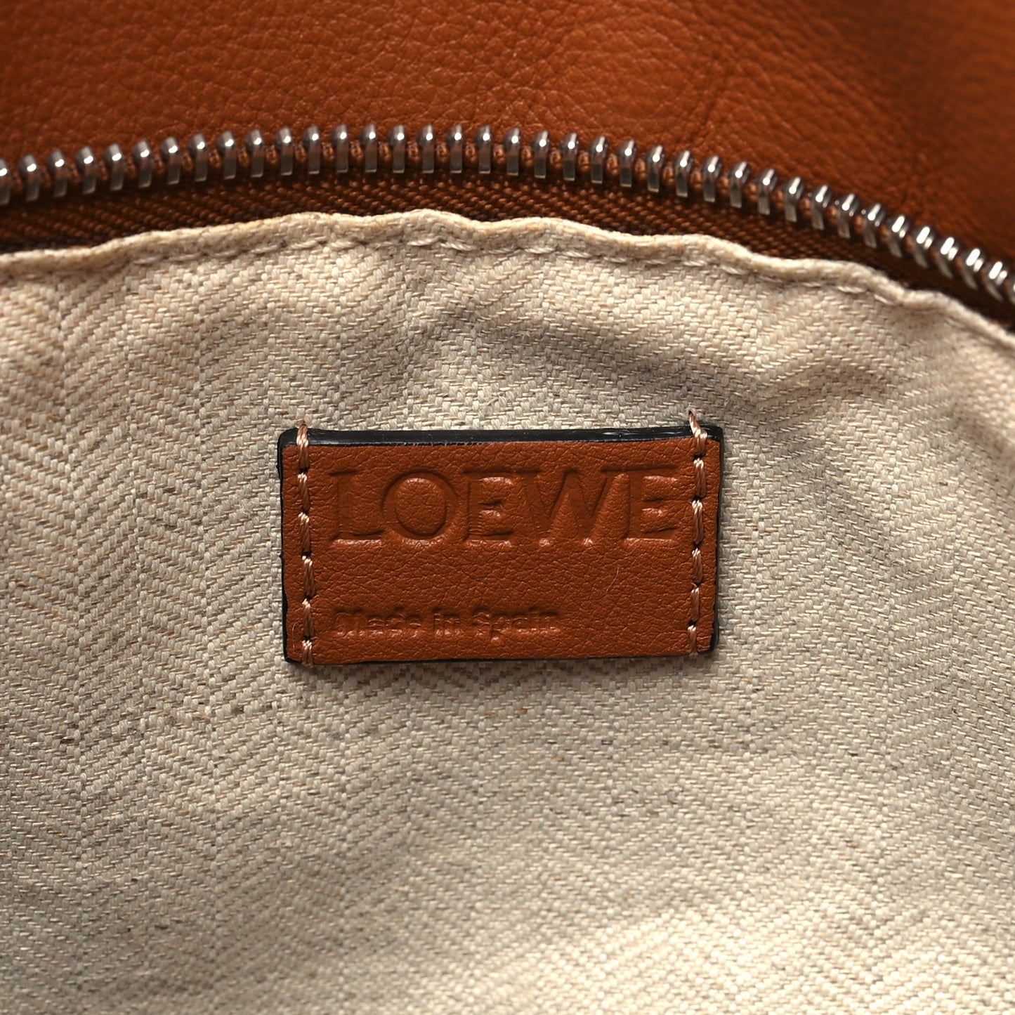 Calfskin Large Puzzle Bag Tan