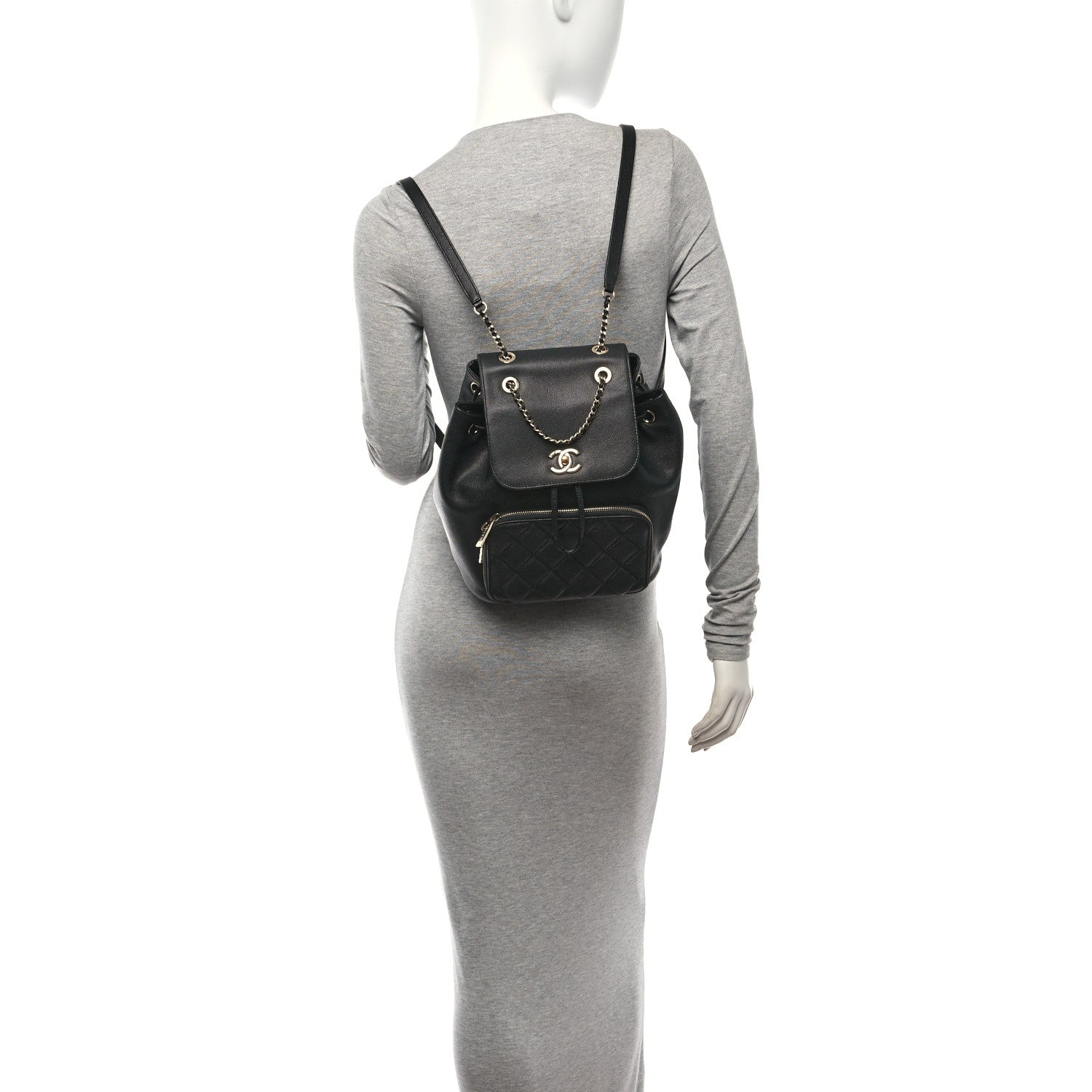 Chanel Caviar Quilted Business Affinity Backpack Black 2 of 11