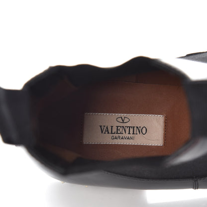 Valentino Garavani Calfskin Soul Rockstud Chelsea Ankle Boots 39.5 Black 7 of 9