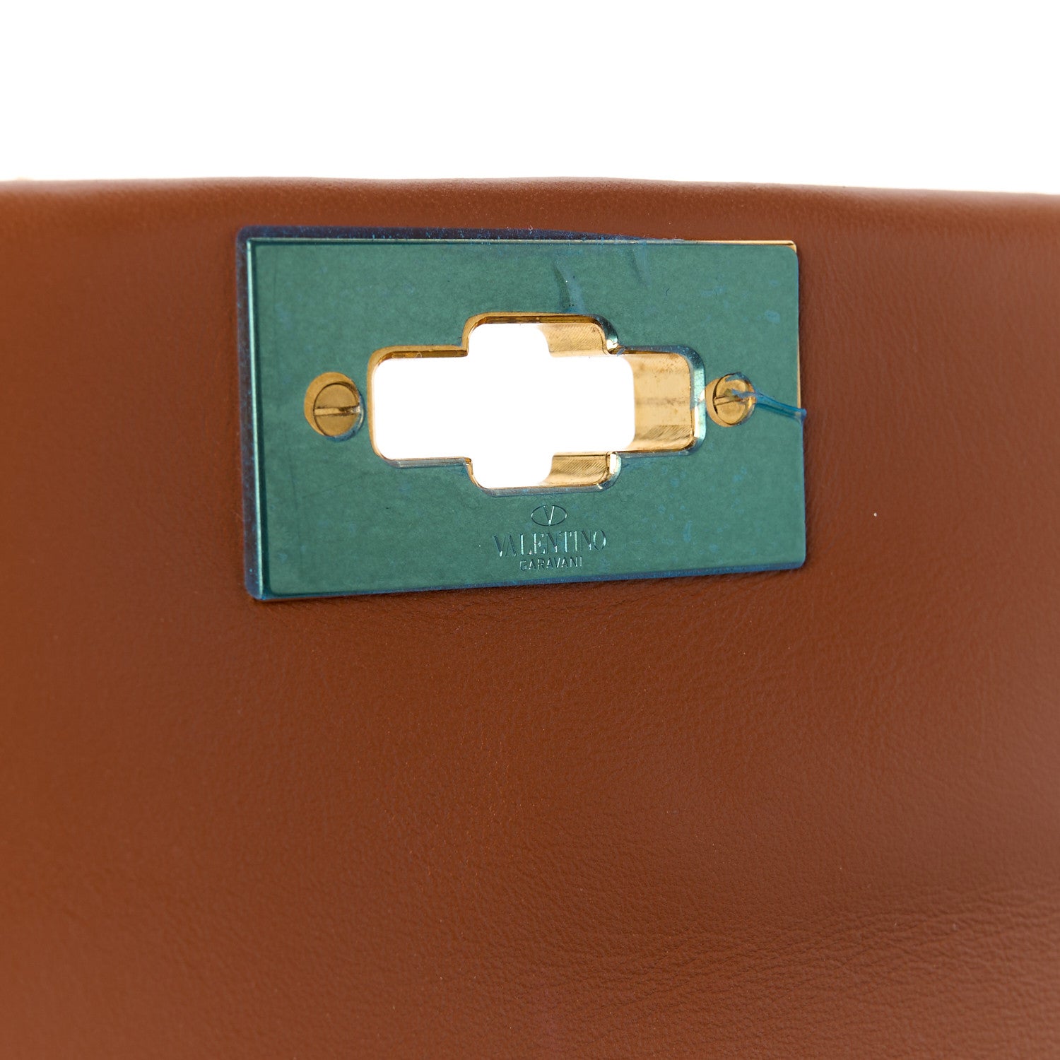 Valentino Garavani Denim Medium Roman Stud Shoulder Bag Light Denim Selleria 6 of 10