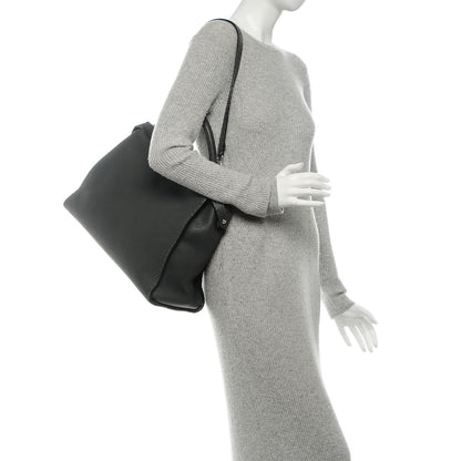 Fendi Cuoio Romano Selleria Bi-Color Large Peekaboo Iconic Satchel Asfalto Latte 2 of 6