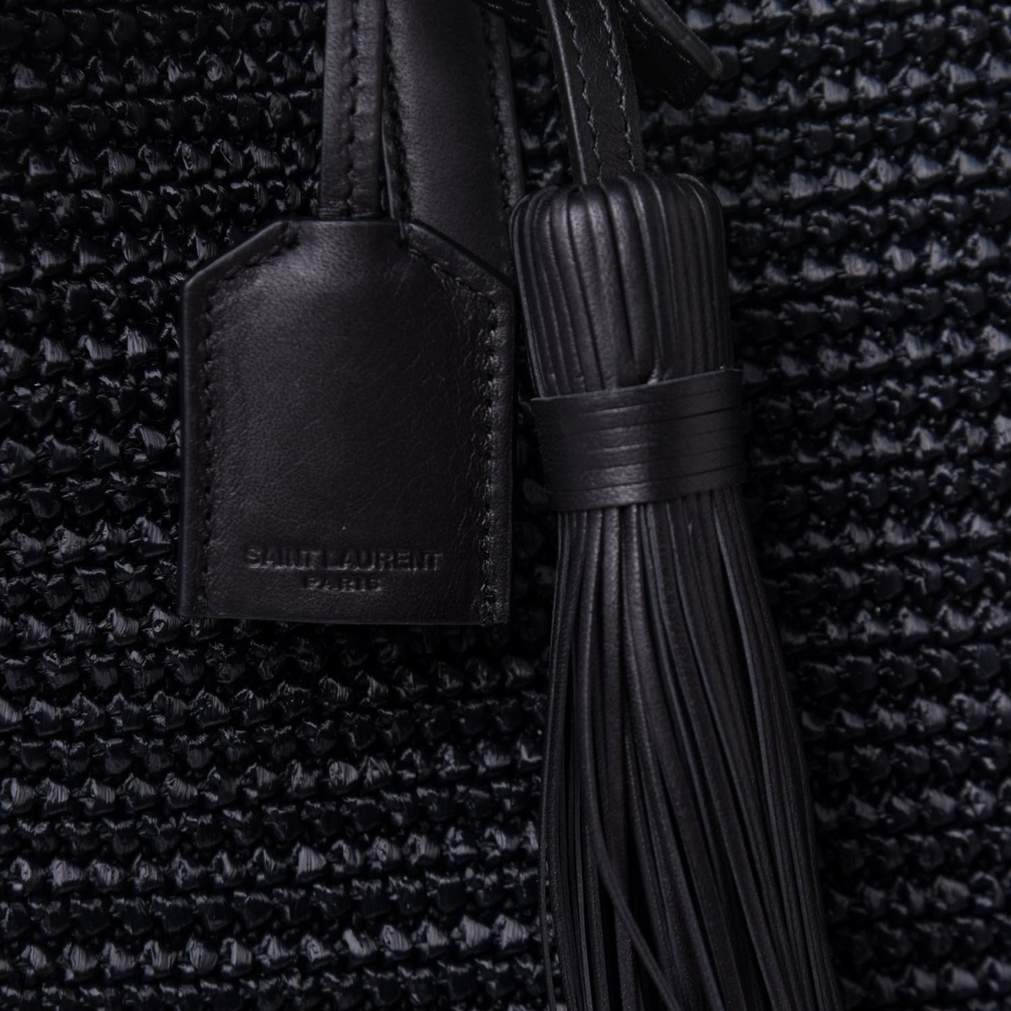 Raffia Tote Black