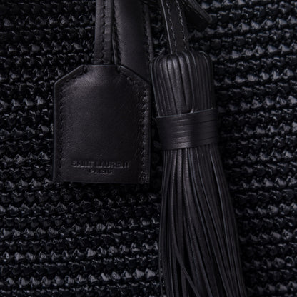 Saint Laurent Raffia Tote Black 10 of 12
