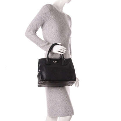 Prada Vitello Daino Tote Nero Black 2 of 9