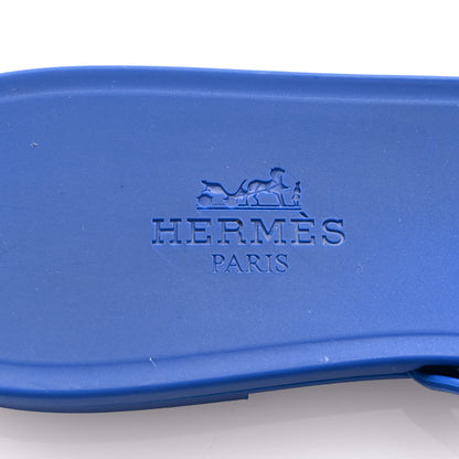 Hermes Rubber Chaine d'Ancre Rivage Sandals 37 Bleu Smalt 8 of 9