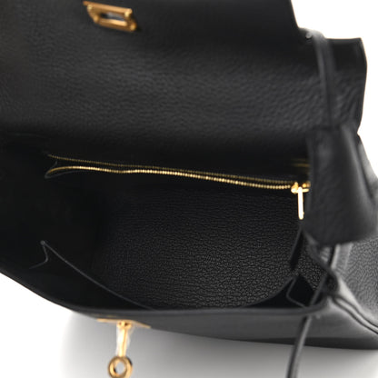 Hermes Togo Kelly Retourne 25 Black 5 of 11