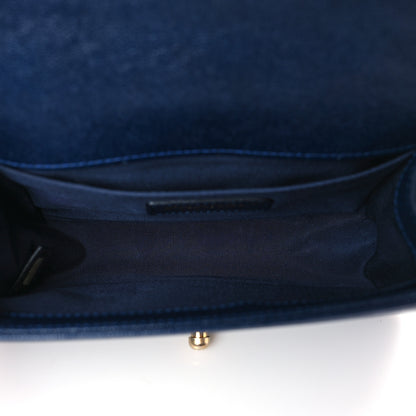 Chanel Caviar Quilted Small Boy Flap Navy 5 of 9