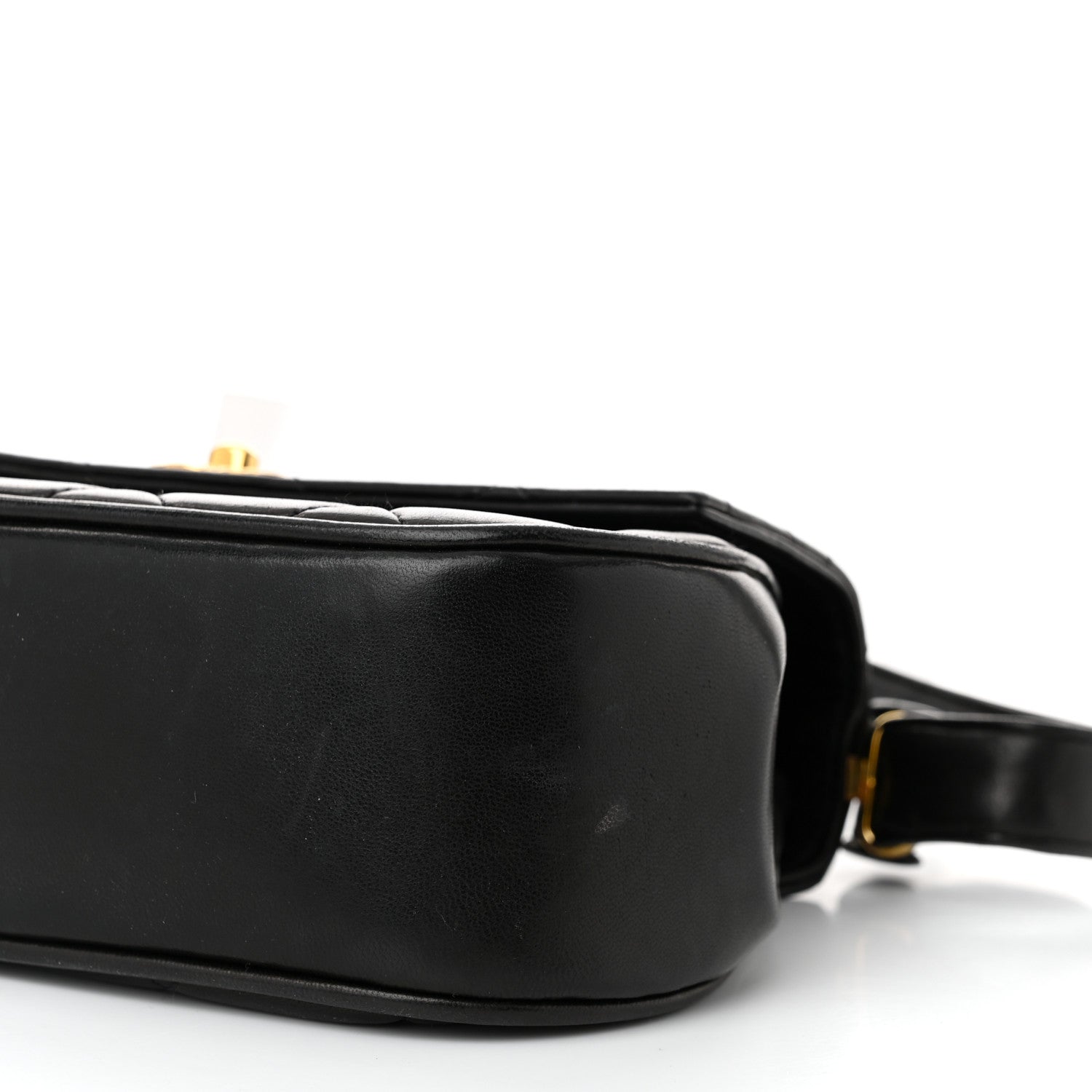 Chanel Lambskin Quilted Flap Shoulder Bag Black 10 of 11