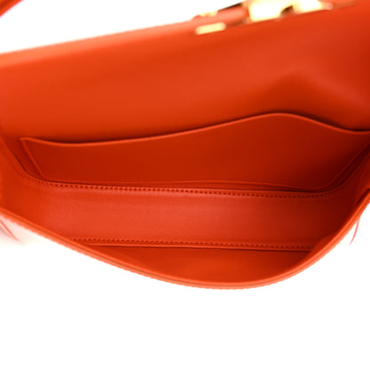 Celine Natural Calfskin Triomphe Shoulder Bag Orange 5 of 11