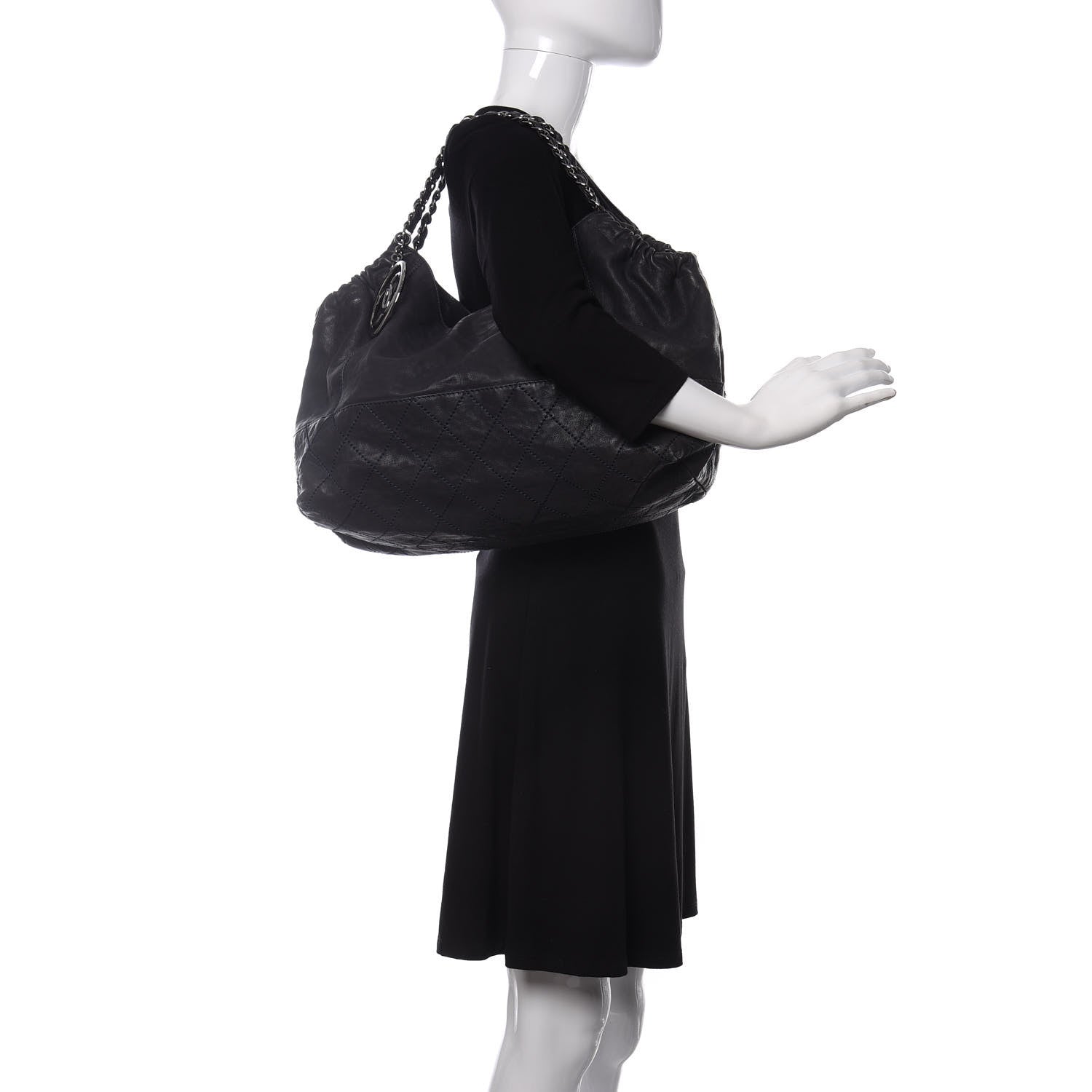 Chanel Calfskin Baby Coco Cabas Blue 2 of 11