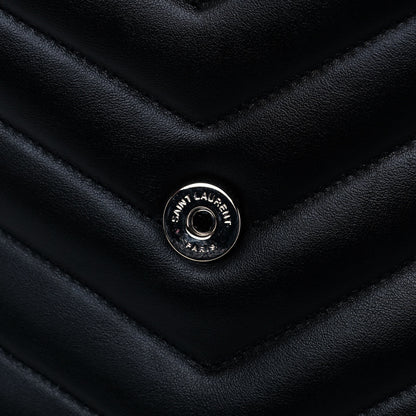 Saint Laurent Calfskin Y Quilted Monogram Medium Loulou Chain Satchel Black 12 of 12