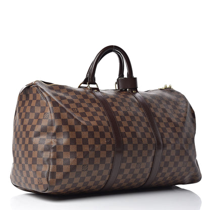 Louis Vuitton Damier Ebene Keepall 50 3 of 9