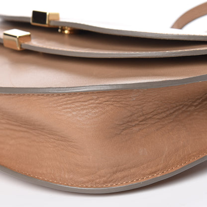 Chloe Calfskin Georgia Crossbody Bag Chestnut Cream 16 of 16