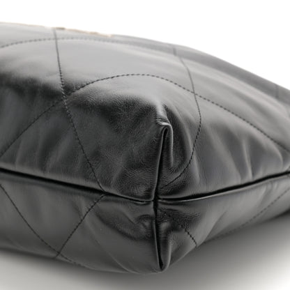 Chanel Shiny Calfskin Quilted Chanel 22 Black 11 of 11