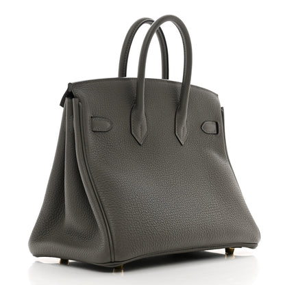 Hermes Togo Birkin 25 Gris Meyer 3 of 10
