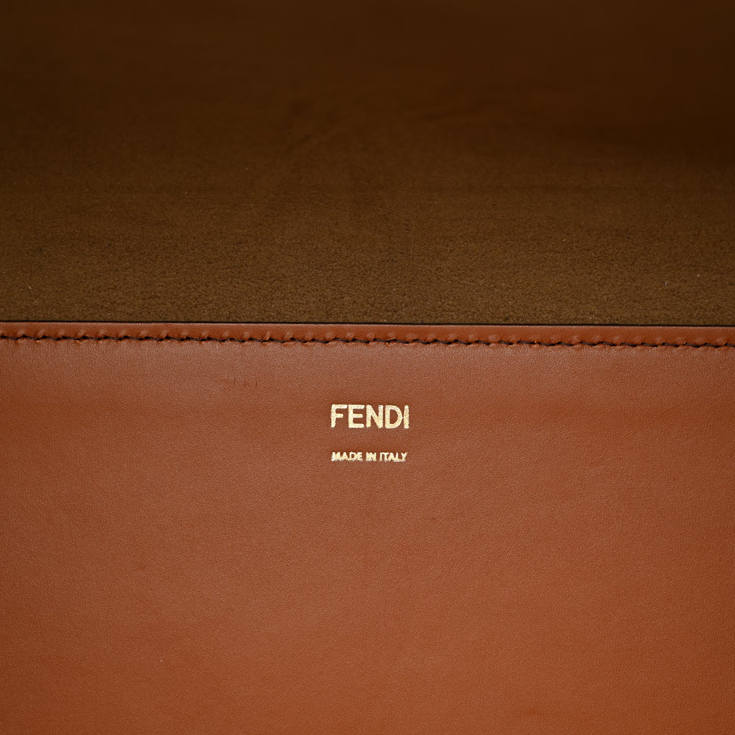 Fendi Vitello King Plexiglass Large Fendi Sunshine Shopper Tote Cuoio 6 of 10