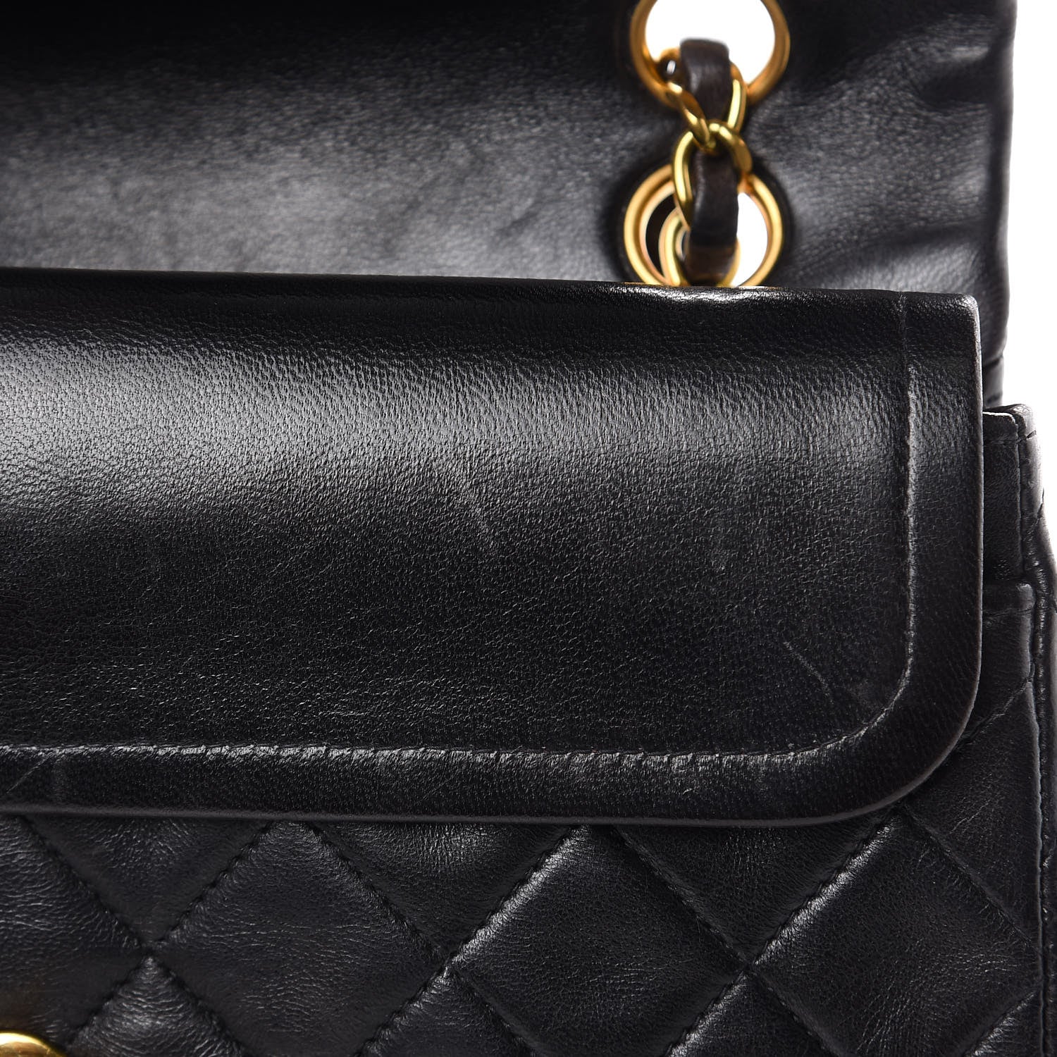 Chanel Lambskin Quilted Small Double Flap Black 15 of 18