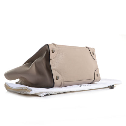 Celine Drummed Calfskin Mini Luggage Dune 4 of 8