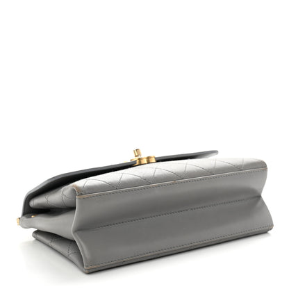 Chanel Lambskin Quilted Small Coco Lux Flap Grey 4 of 12