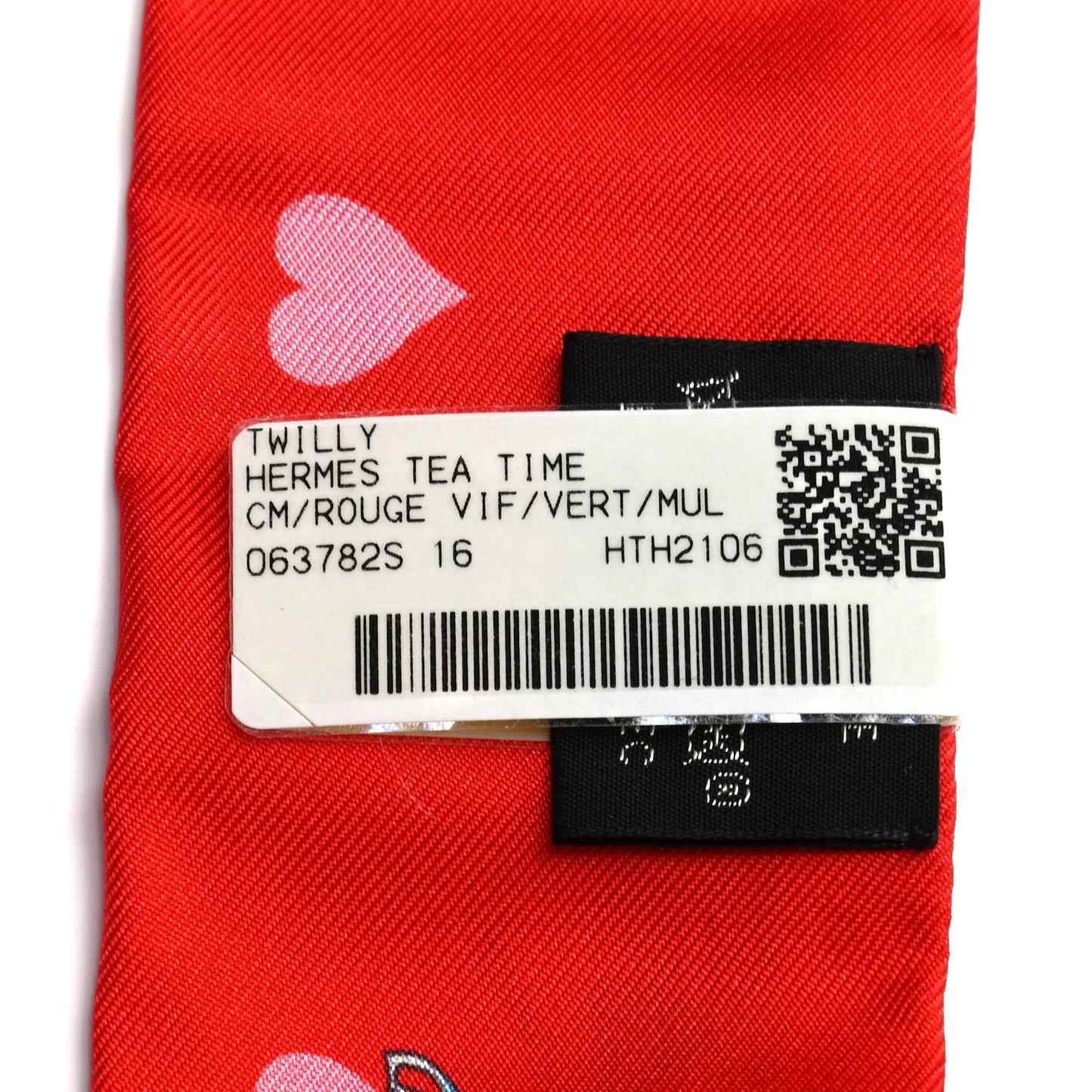 Silk Tea Time Twilly Rouge Vif Vert Multicolor