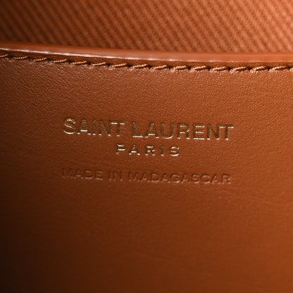 Saint Laurent Raffia Calfskin Monogram Medium Niki Chain Satchel Naturale Brick 6 of 9