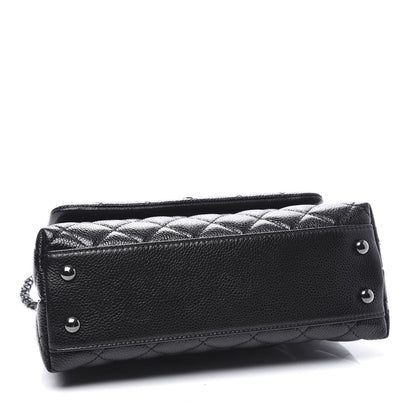 Chanel Caviar Quilted Mini Coco Handle Flap So Black 3 of 11