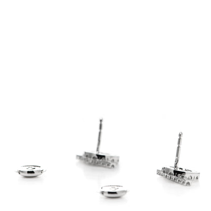 Hermes 18K White Gold Diamond Finesse Earrings 3 of 5