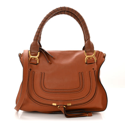 Chloe Calfskin Medium Marcie Satchel Tan 1 of 12