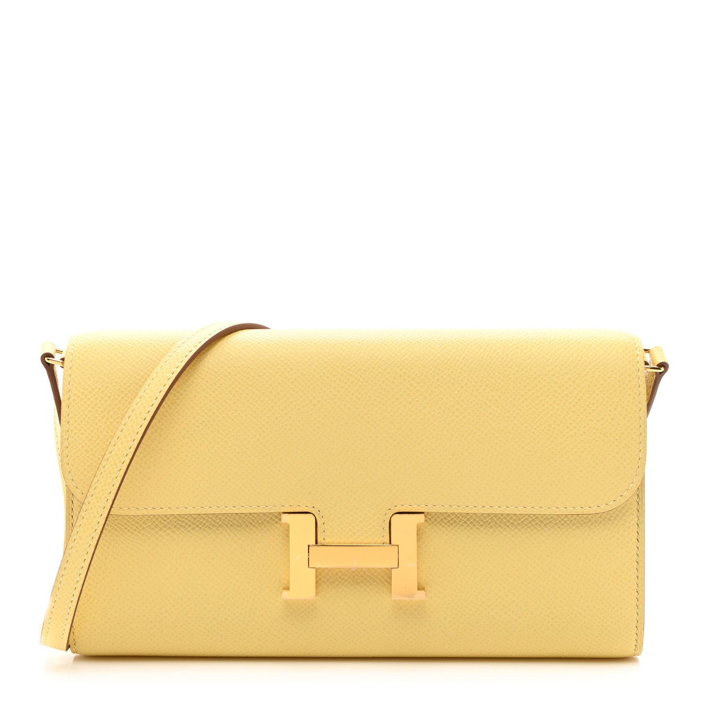 Epsom Constance Long Wallet To Go Wallet Jaune Poussin