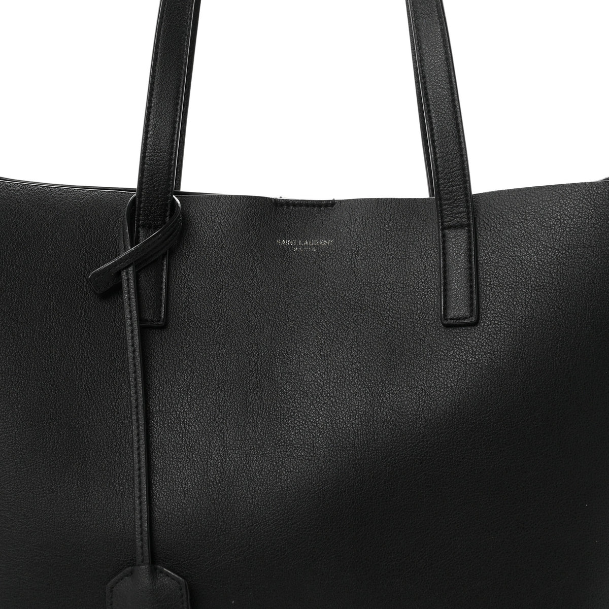 Saint Laurent Calfskin Large Shopping Tote Black 9 of 11