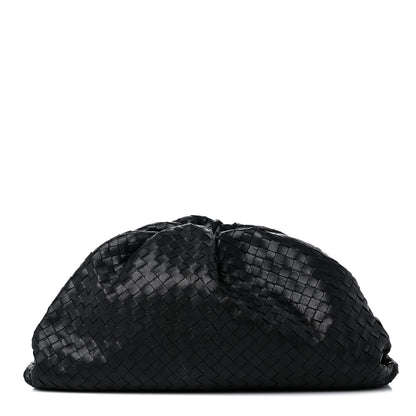 Bottega Veneta Nappa Maxi Intreccio The Pouch Oversized Clutch Black 1 of 11