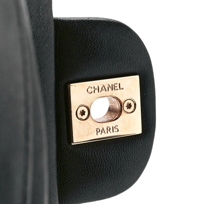 Chanel Lambskin Quilted Small Double Flap Black 7 of 12