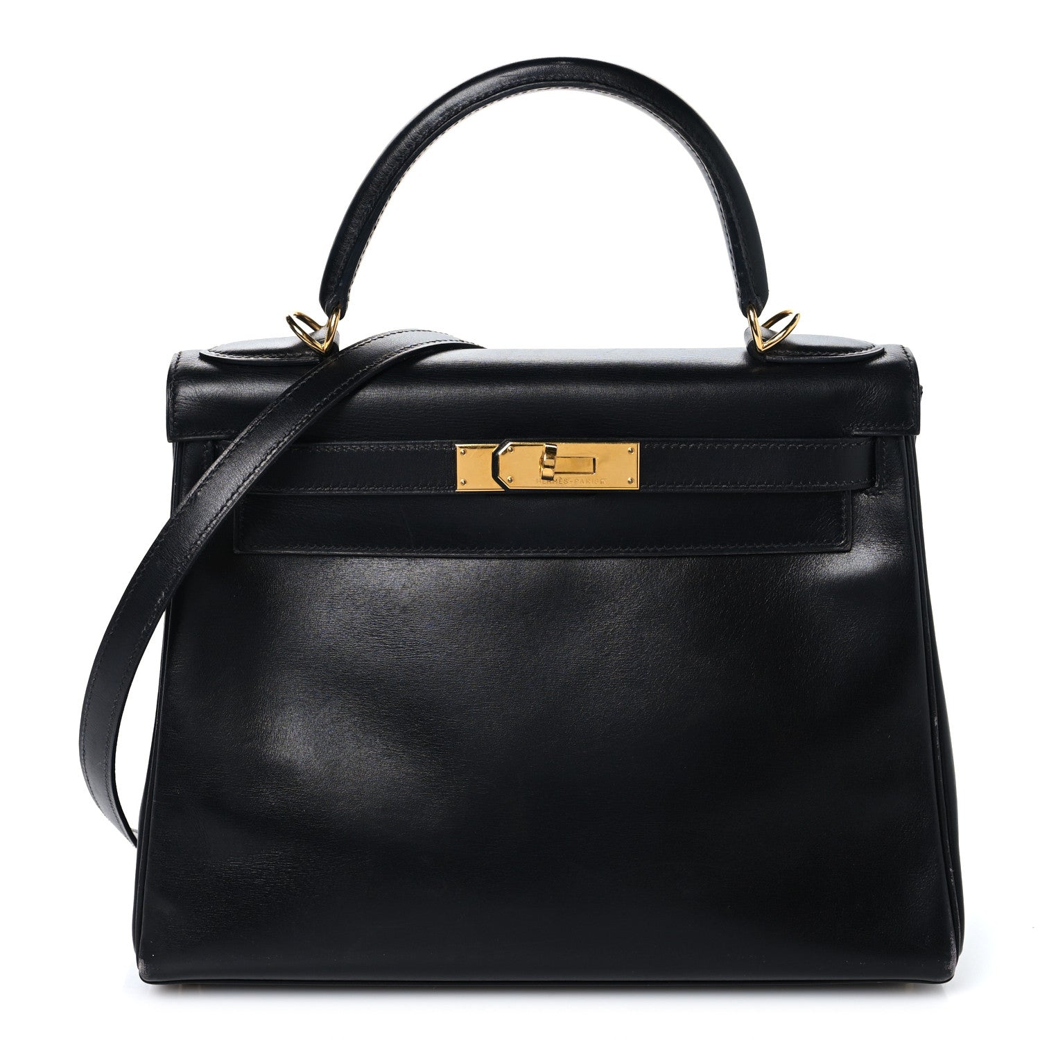Hermes Box Kelly Retourne 28 Black 1 of 17