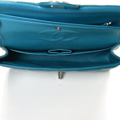 Chanel Patent Quilted Medium Double Flap Turquoise 4 of 12