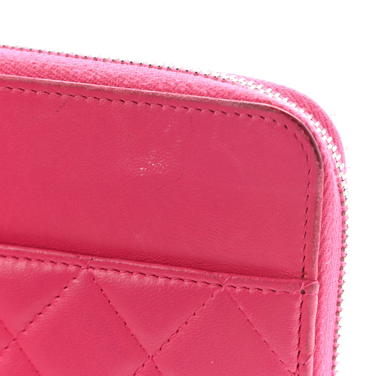 Chanel Lambskin Quilted Travel Case Pink 16 of 25