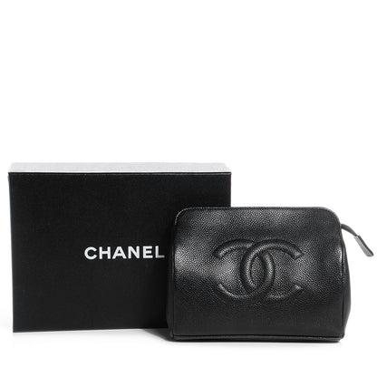 Chanel Caviar CC Cosmetic Case Black 5 of 9
