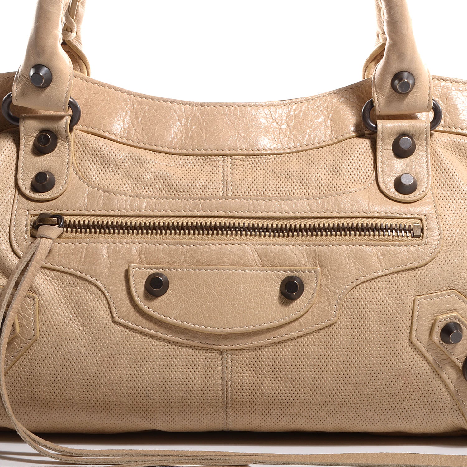 Balenciaga Agneau Perforated First Sahara 4 of 13