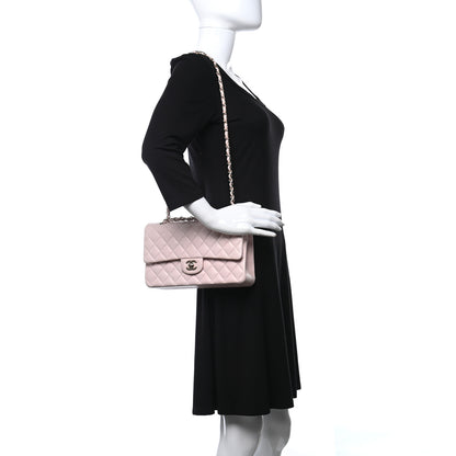 Chanel Lambskin Quilted Medium Double Flap Light Pink 2 of 9
